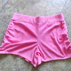 Juicy by Juicy Couture Ruched High Rise Pull-On Terry shorts, size Large